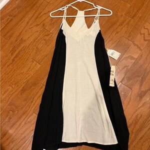 NWT from Nordstrom..Mimi Chica cute and casual Black and White Strappy Dress